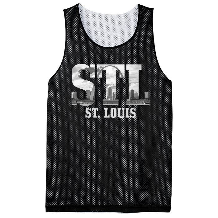 St. Louis STL Skyline Pride Missouri Vintage Mesh Reversible Basketball Jersey Tank