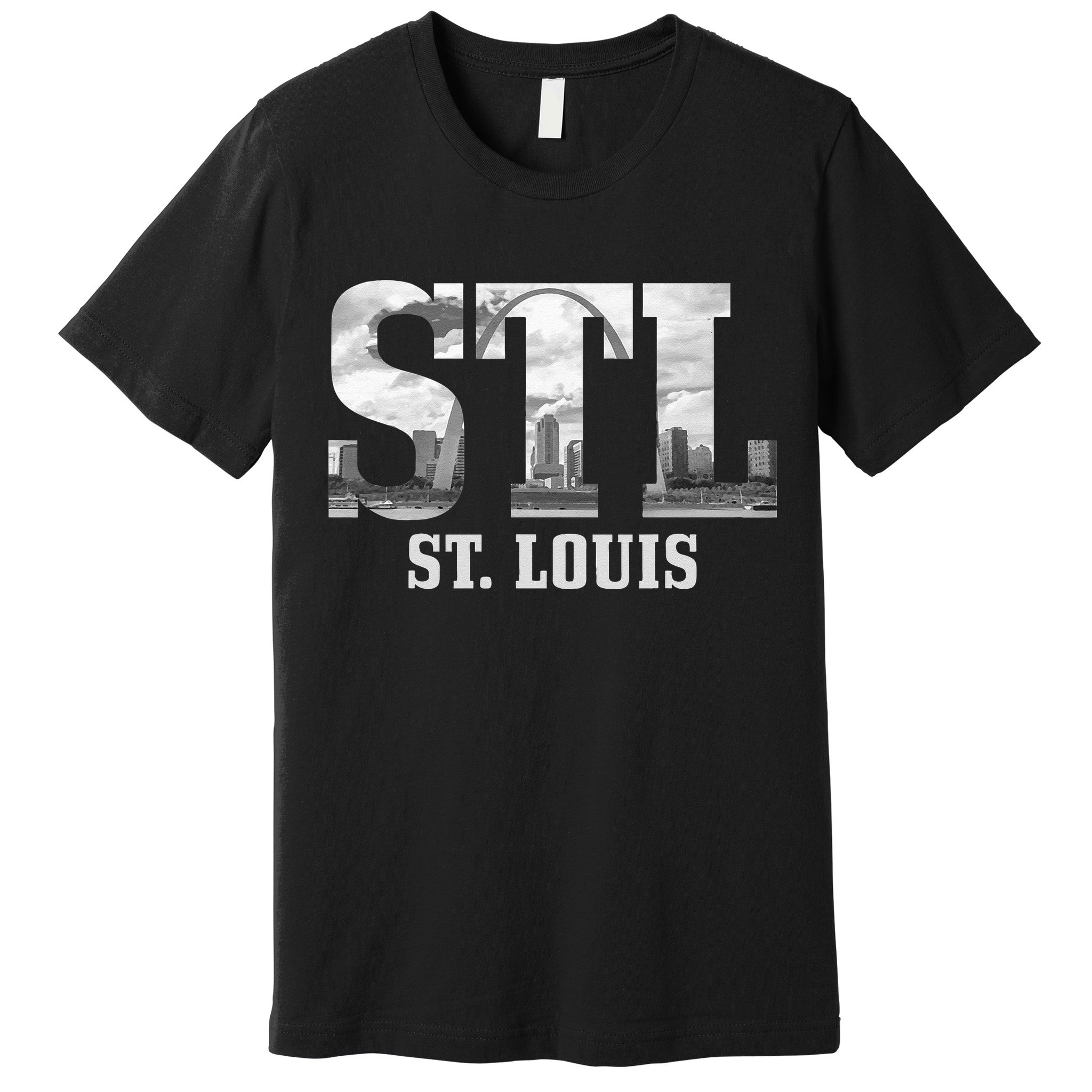 St. Louis STL Skyline Pride Missouri Vintage Premium T-Shirt