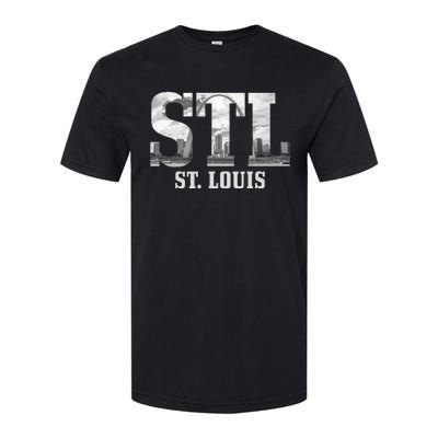 St. Louis STL Skyline Pride Missouri Vintage Softstyle CVC T-Shirt