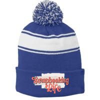 Scrapbooking Life Scrapbooker Scrapbook Gift Stripe Pom Pom Beanie