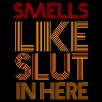 Smells Like Slut In Here Funny Humor 7-Panel Snapback Hat