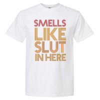 Smells Like Slut In Here Funny Humor Garment-Dyed Heavyweight T-Shirt