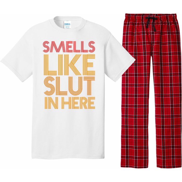 Smells Like Slut In Here Funny Humor Pajama Set