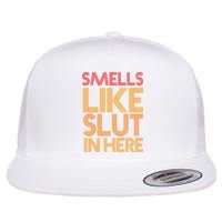 Smells Like Slut In Here Funny Humor Flatbill Hat