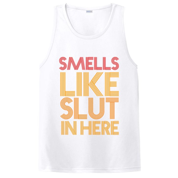 Smells Like Slut In Here Funny Humor PosiCharge Competitor Tank