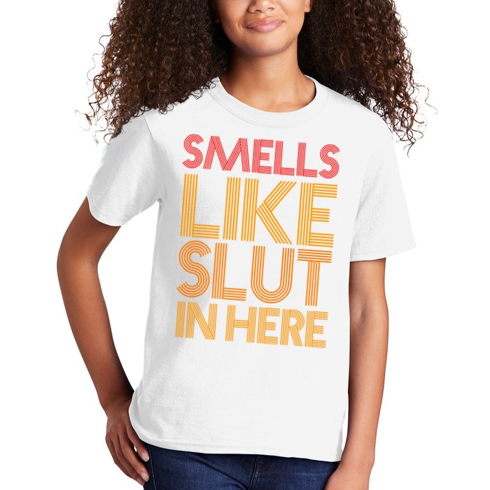 Smells Like Slut In Here Funny Humor Kids T-Shirt