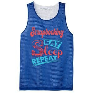 Scrapbooking Lovers Scrapbooking Eat Sleep Repeat Funny Gift Mesh Reversible Basketball Jersey Tank