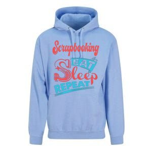 Scrapbooking Lovers Scrapbooking Eat Sleep Repeat Funny Gift Unisex Surf Hoodie