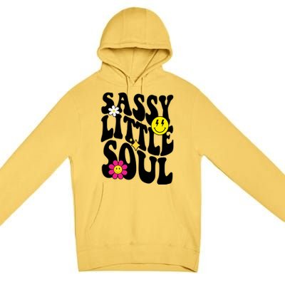 Sassy Little Soul Groovy Retro Cute Premium Pullover Hoodie