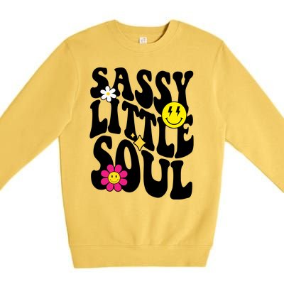 Sassy Little Soul Groovy Retro Cute Premium Crewneck Sweatshirt