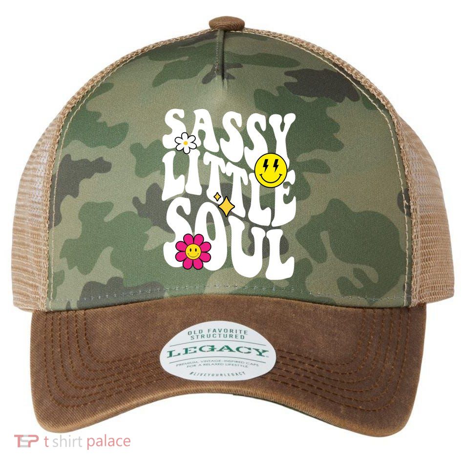 Sassy Little Soul Groovy Retro Cute Legacy Tie Dye Trucker Hat