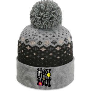 Sassy Little Soul Groovy Retro Cute The Baniff Cuffed Pom Beanie