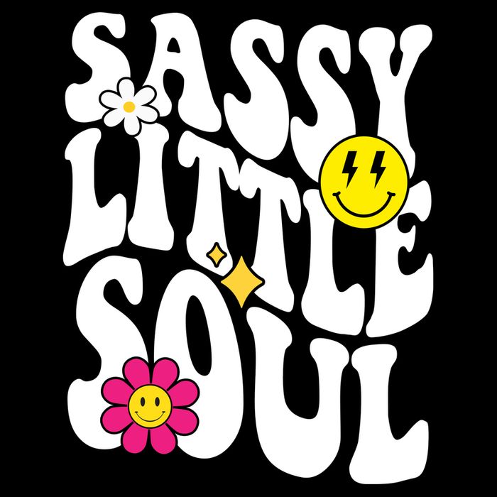 Sassy Little Soul Groovy Retro Cute USA-Made Doggie Bandana