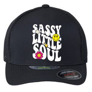 Sassy Little Soul Groovy Retro Cute Flexfit Unipanel Trucker Cap