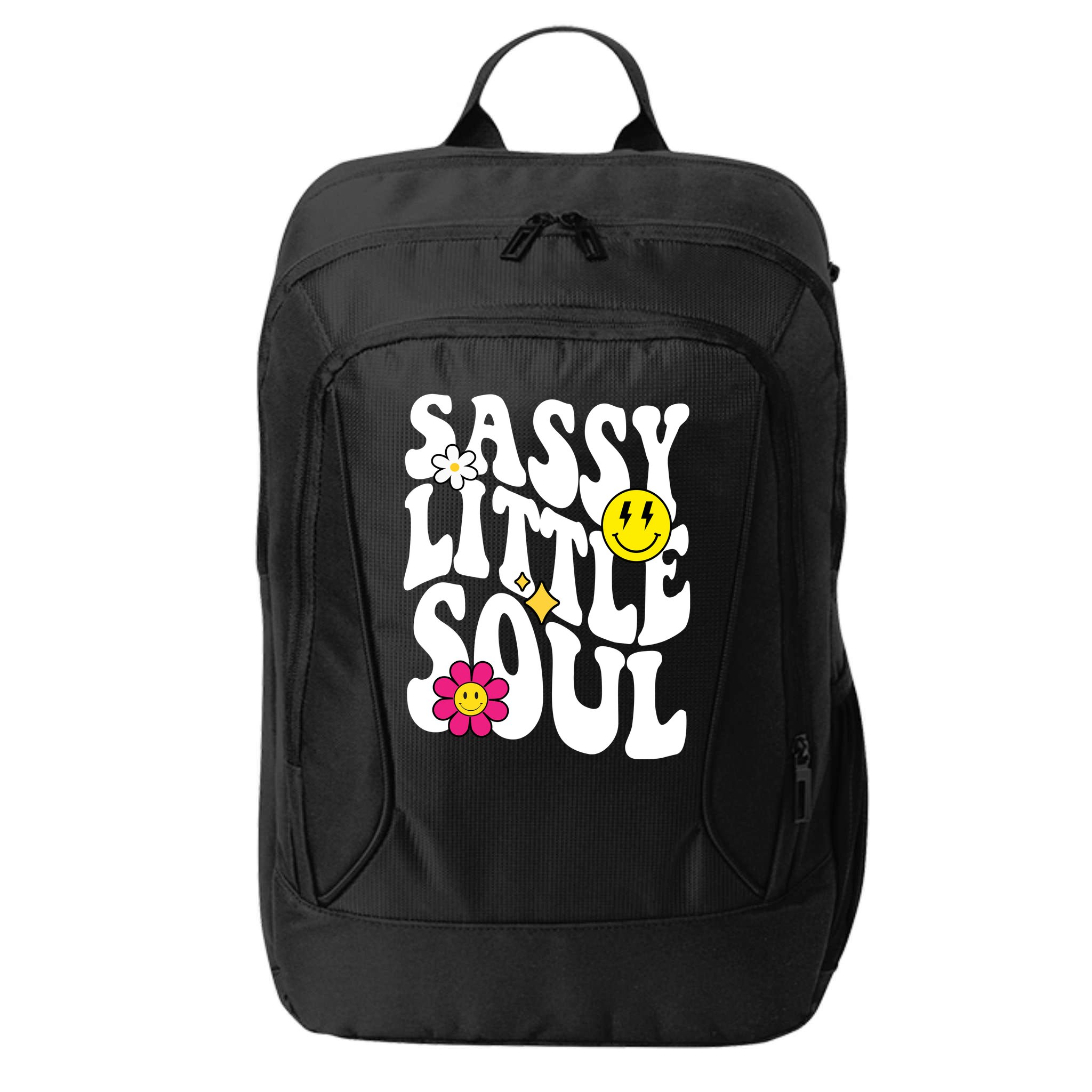 Sassy Little Soul Groovy Retro Cute City Backpack