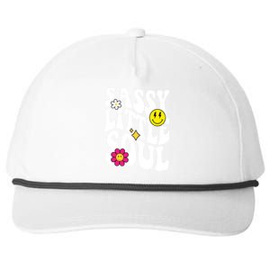 Sassy Little Soul Groovy Retro Cute Snapback Five-Panel Rope Hat