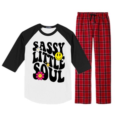 Sassy Little Soul Groovy Retro Cute Raglan Sleeve Pajama Set