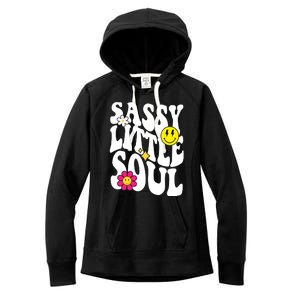 Sassy Little Soul Groovy Retro Cute Women's Fleece Hoodie