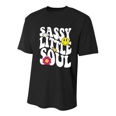 Sassy Little Soul Groovy Retro Cute Youth Performance Sprint T-Shirt