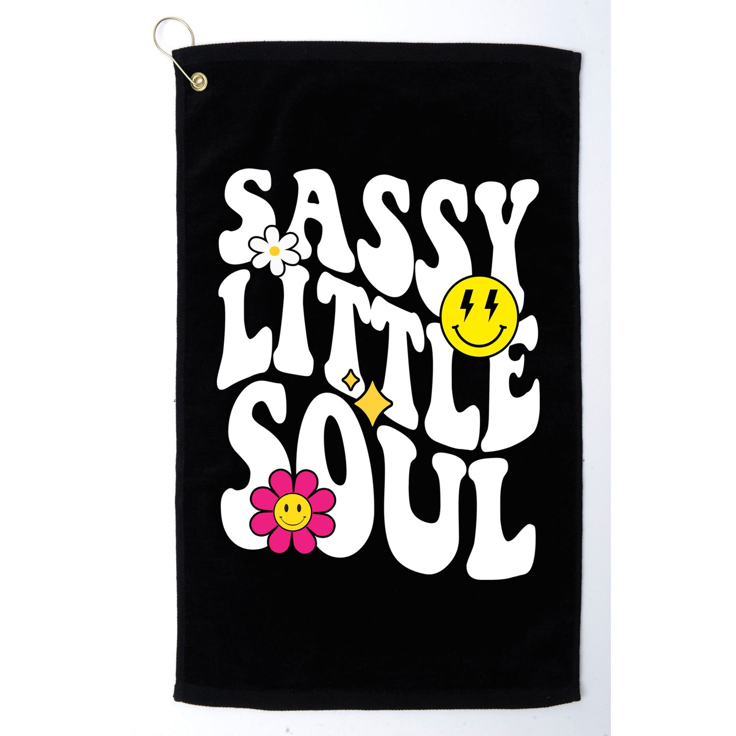 Sassy Little Soul Groovy Retro Cute Golf Towel