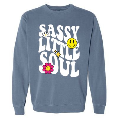 Sassy Little Soul Groovy Retro Cute Garment-Dyed Sweatshirt