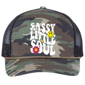 Sassy Little Soul Groovy Retro Cute Retro Rope Trucker Hat Cap