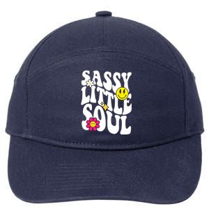 Sassy Little Soul Groovy Retro Cute 7-Panel Snapback Hat