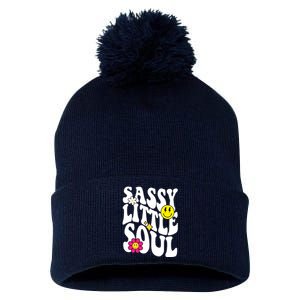 Sassy Little Soul Groovy Retro Cute Pom Pom 12in Knit Beanie