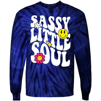 Sassy Little Soul Groovy Retro Cute Tie-Dye Long Sleeve Shirt