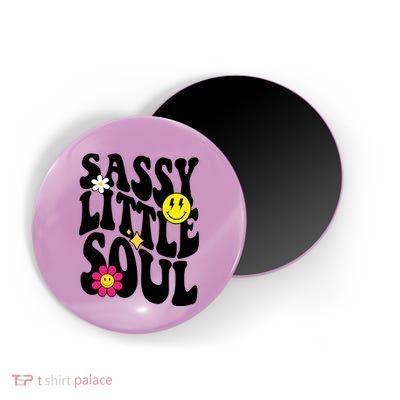 Sassy Little Soul Groovy Retro Cute Magnet