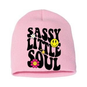 Sassy Little Soul Groovy Retro Cute Short Acrylic Beanie