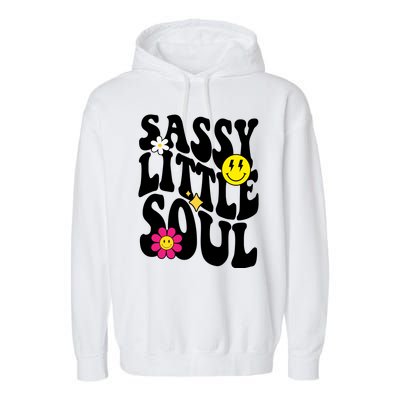 Sassy Little Soul Groovy Retro Cute Garment-Dyed Fleece Hoodie