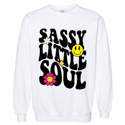 Sassy Little Soul Groovy Retro Cute Garment-Dyed Sweatshirt