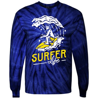 Surfer Life Tie-Dye Long Sleeve Shirt