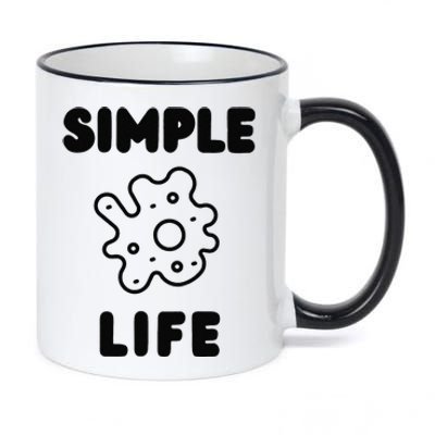 Simple Life 11oz Black Color Changing Mug