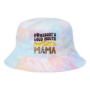 Somebody's Loudmouth Softball Mama Funny Mom Mother's Day Tie Dye Newport Bucket Hat