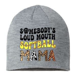 Somebody's Loudmouth Softball Mama Funny Mom Mother's Day Sustainable Beanie