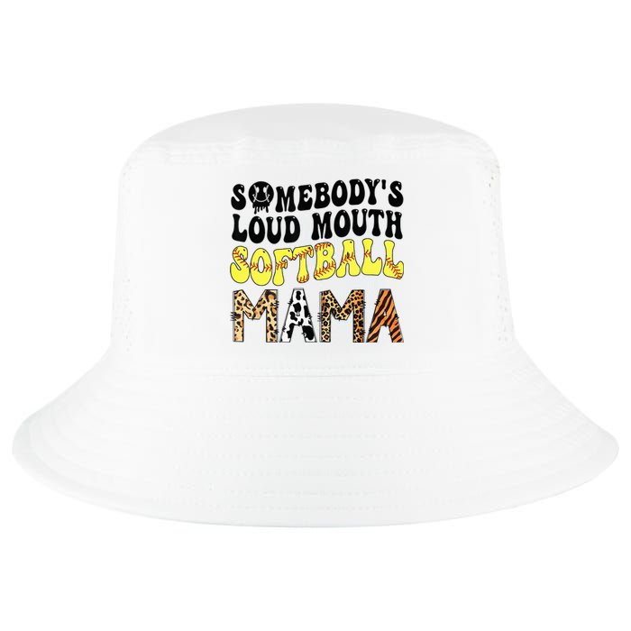 Somebody's Loudmouth Softball Mama Funny Mom Mother's Day Cool Comfort Performance Bucket Hat