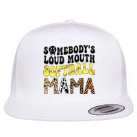 Somebody's Loudmouth Softball Mama Funny Mom Mother's Day Flat Bill Trucker Hat