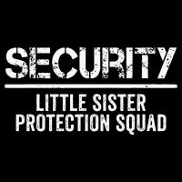 Security Little Sister Protection Squad Big Brother Birthday Zip Tote Bag
