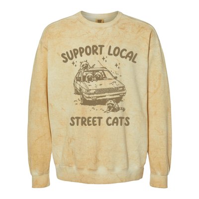 Support Local Street Colorblast Crewneck Sweatshirt