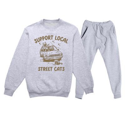 Support Local Street Premium Crewneck Sweatsuit Set