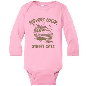 Support Local Street Baby Long Sleeve Bodysuit