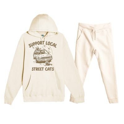 Support Local Street Premium Hooded Sweatsuit Set