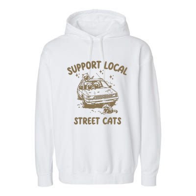 Support Local Street Garment-Dyed Fleece Hoodie