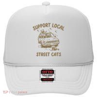 Support Local Street High Crown Mesh Back Trucker Hat