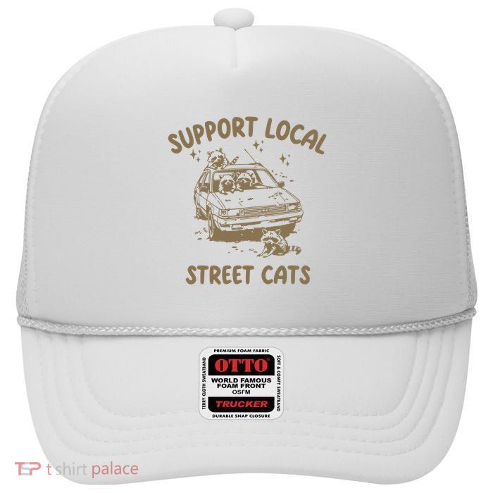 Support Local Street High Crown Mesh Back Trucker Hat
