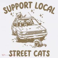 Support Local Street High Crown Mesh Back Trucker Hat