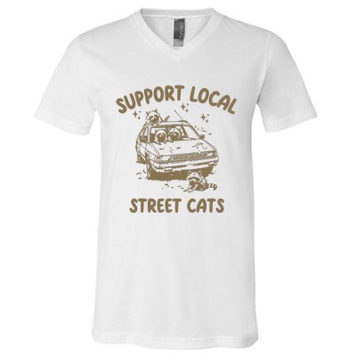 Support Local Street V-Neck T-Shirt