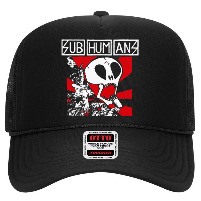 S.U.B.H.U.M.A.N.S Logos High Crown Mesh Back Trucker Hat